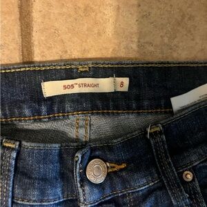 Straight leg Levi blue jeans